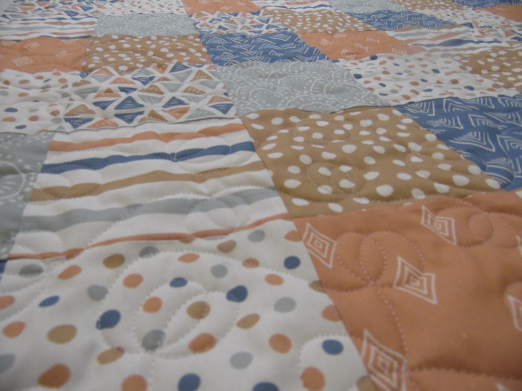 Patchwork baby quilt